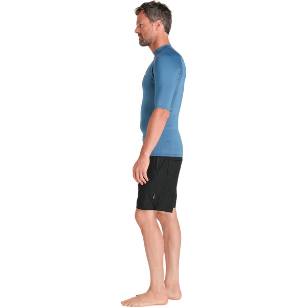 2026 C-Skins Männer Nuwave UV Basics Kurzarm-Lycra-Weste C-NLYSSMC - Steel Blue